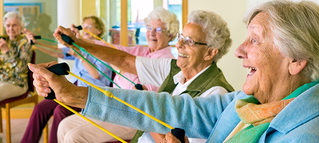 older people exercising