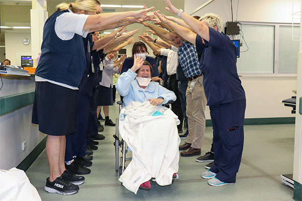 Doreen Cording, last patient to leave The Tweed Hospital