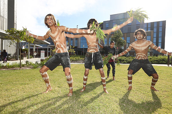 Gudjinburra Dance Group perform at the official opening of TVH